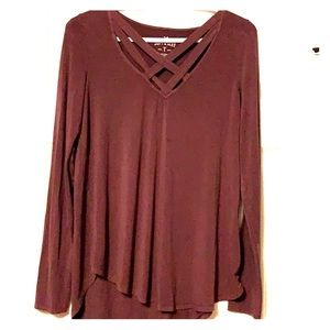 Purple Long Sleeve Top